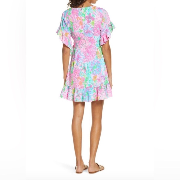 Lilly Pulitzer Darlah Stretch Wrap Dress Size 10 - Picture 2 of 10